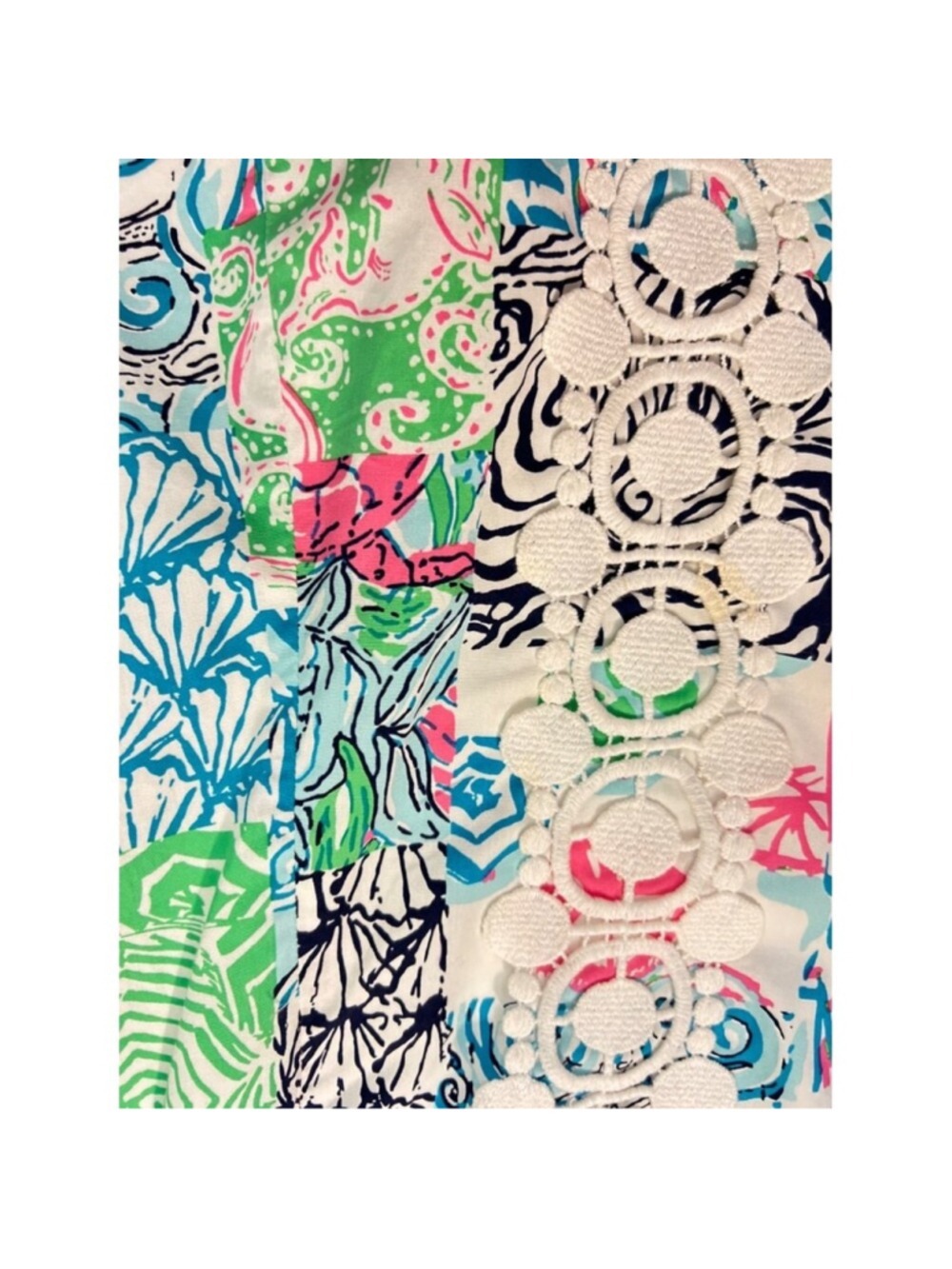 Lilly Pulitzer Idi shift Patchwork Dress Size 0 - Picture 7 of 8